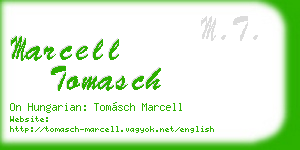marcell tomasch business card